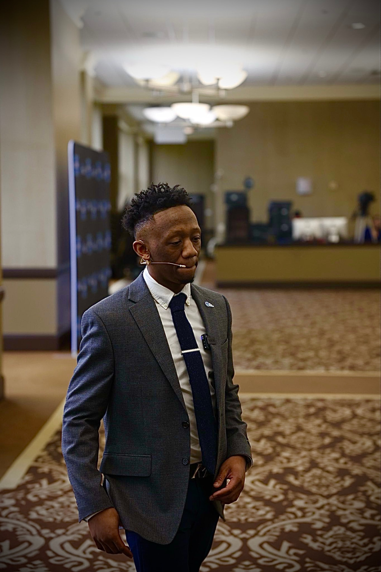 Jaquez X. Baldwin at a Be Wealth event